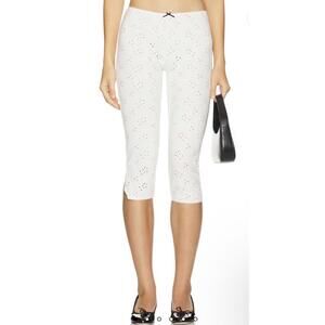 Free People Intimately Fp Full Bloom Capri Pants in Ivory, Size XS